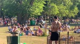 London sun-seekers jump gun on next stage of lockdown to soak up rays in Clapham Common