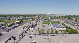 Fargo ND Protest 4K Stabilized Aerial Footage 3