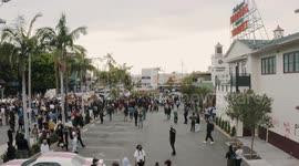 Black Lives Matter Protest For George Floyd In Los Angeles 4K Drone Video