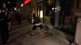 US Unrest: Rioters and looters smash New York store windows