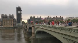 Corononavirus Clap for Carers Westminster Bridge London
