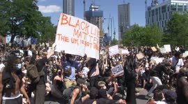 Black Lives Matter protesters march in central London