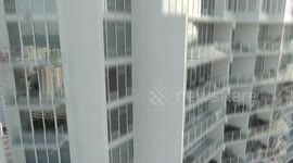 Drone falling from highrise building