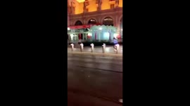 Las Vegas police getting a protestor