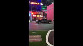 Las Vegas police getting a protestor