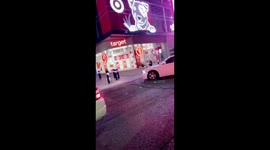 Las Vegas police taking down George Floyd protestors