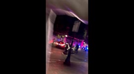 San Diego protest turns violent as police shoot tear gas into crowd