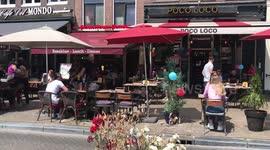 Amsterdammers feel 'free again' with outside terraces opening up today
