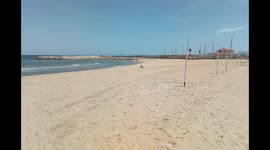 First day of being allowed to visit the beach freely in Spain. It's empty!