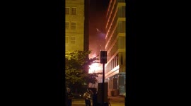 Building Ablaze in Washington DC
