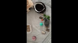 Bunny eating spinach