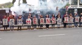 'Capitalism means I can't breathe' Protest for George Floyd's memorial In Athens
