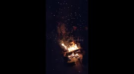 Slow motion Bonfire