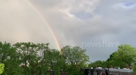 Amazing rainbow during coronavirus lockdown
