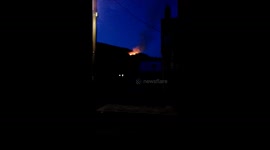 Wildfires burn into the night in South Wales valleys