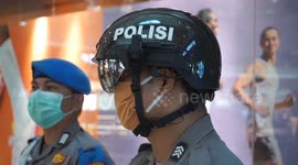 Indonesian police are using 'thermal scanning helmets' to detect COVID-19