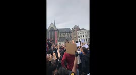 Hundreds gather at Black Lives Matter rally in Amsterdam