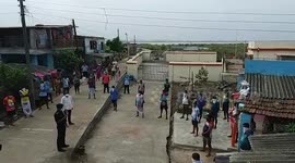 Officials conduct awareness programme ahead of Cyclone Nisarga landfall in western India's Maharashtra