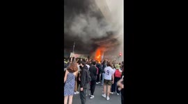 Fires burn as protests over death of black Frenchman turn violent in Paris