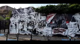 A mural painting in honour of George Floyd degraded a few hours after being unveiled in France