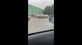 Woman breaks down in covid 19 test centre