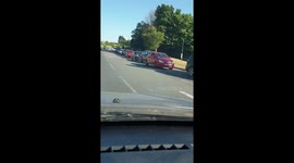 Huge queue for McDonald's drive-thru as over 600 stores re-open in the UK