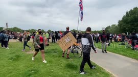 Hundreds gather at London's Hyde Park for Black Lives Matter rally