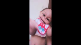 Baby with a big mouth!