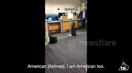 American Airlines passengers stand in unity with black man who alleges he was thrown of flight for race