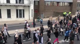 Hundreds march in support of Black Lives Matter movement in Brighton, UK