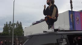 Controversial moment Madison Beer appears to be using Black Lives Matter as publicity photo-op