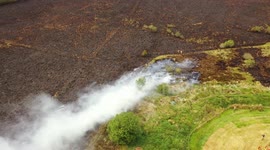 Fire rocks drought-hit farmland in Northern Ireland