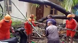 Disaster relief teams start restoration process in Cyclone Nisarga ravaged zones in western India