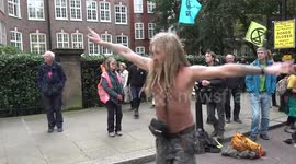 The Extinction Rebellion dancing hippy