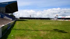 A beer garden thought to be the biggest in Britain is being set up