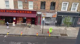 Amongst all the chaos, street painting is oddly satisfying!