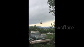 Cherry orchard in Canada uses helicopter to dry fruit during harvest