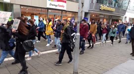 Hundreds protest against police brutality in Siegen, Germany