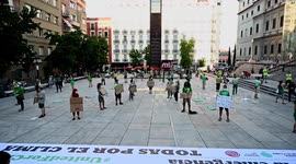 World Environment Day protest in Madrid, Spain
