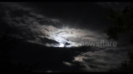 Full moon over Sussex,UK looks like an eye in the sky