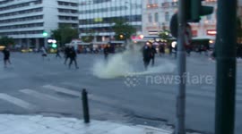 Police in Greek capital fire tear gas at George Floyd protesters