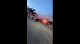 San Bernardino, CA on fire after peaceful protest for #GeorgeFloyd