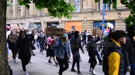 Thousands march in support of Black Lives Matter movement in Manchester, UK