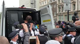 Man who 'kicked out at a female police officer' arrested at Black Lives Matter protest