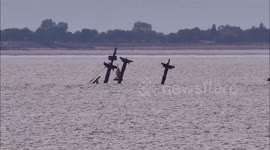 Contractor sought to cut masts off shipwreck loaded with explosives in Kent, UK