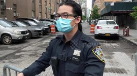 NYPD officer refuses to identify himself during George Floyd protests