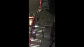 'Have some humanity!' Lone Seattle resident preaches to line of police officers during George Floyd protests