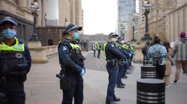 Police at Black Lives Matter protest, Melbourne