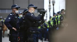 Police film BLM protestors, Melbourne
