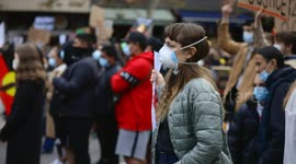 Young BLM protestor, Melbourne
